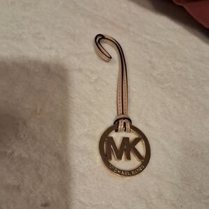 Michael Kors Gold and Tan Key Holder